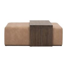 Load image into Gallery viewer, Dovetail Upholstered 54&quot; Coffee Table - 2 Finishes
