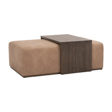 Load image into Gallery viewer, Dovetail Upholstered 54&quot; Coffee Table - 2 Finishes
