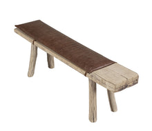 Load image into Gallery viewer, One Of a Kind Leather Bench 68"
