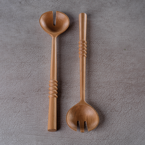 Kenya All Wood Salad Servers