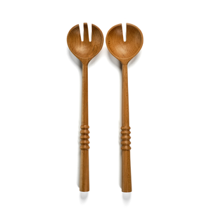 Kenya All Wood Salad Servers