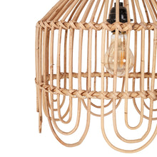 Load image into Gallery viewer, Maris 13&quot; Rattan Scalloped Edge Pendant - Natural
