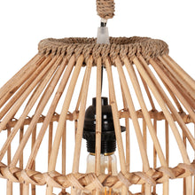 Load image into Gallery viewer, Maris 13&quot; Rattan Scalloped Edge Pendant - Natural
