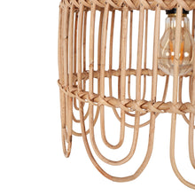 Load image into Gallery viewer, Maris 13&quot; Rattan Scalloped Edge Pendant - Natural
