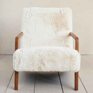 Faux Fur Upholstered Chair