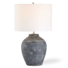 Load image into Gallery viewer, Black Ceramic Table Lamp
