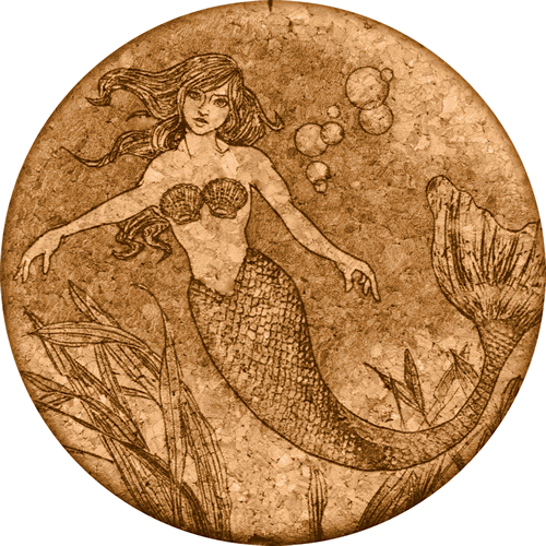 Mermaid Legend Cork Coaster