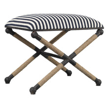 Load image into Gallery viewer, Braddock Small Bench - Striped
