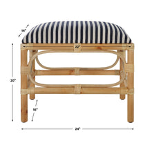 Load image into Gallery viewer, Laguna Small Bench - Striped
