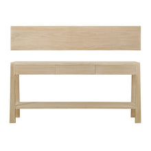 Load image into Gallery viewer, Lily Casa Vein Matched Three Drawers Console Table White Wash
