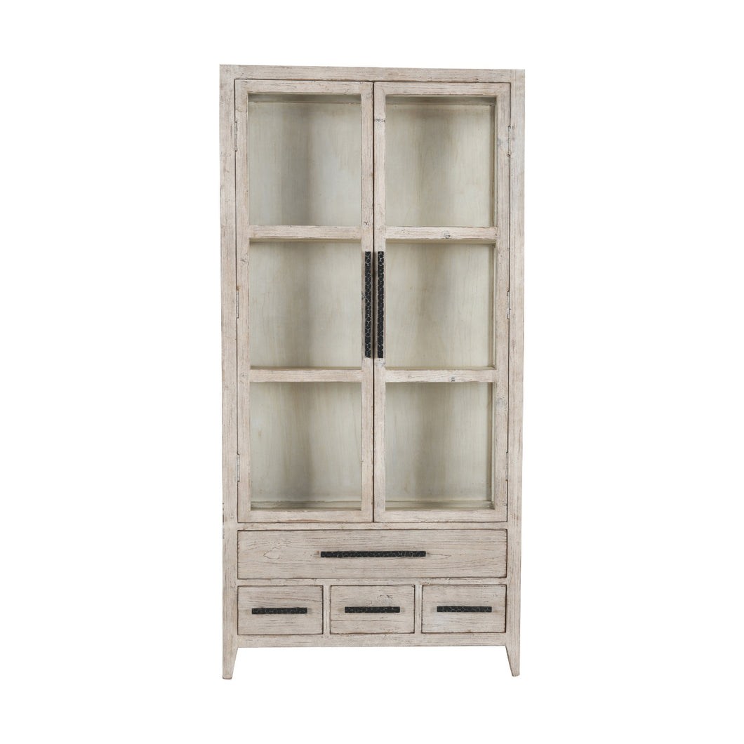 Simon Tall Cabinet Antique - Antique White
