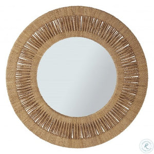 Coca Plum Round Mirror on store cottage furnishings