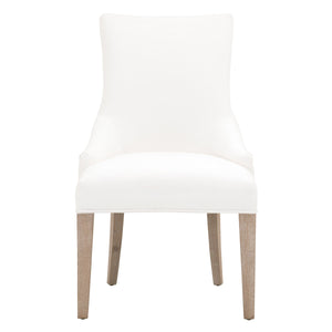 Avenue Dining Chair - Pearl/Natural Gray Oak