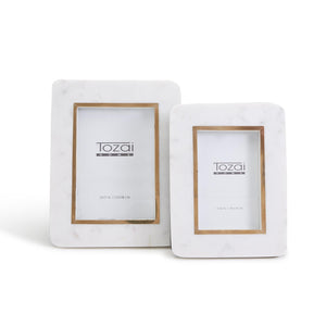 Hoxton White Marble Frame