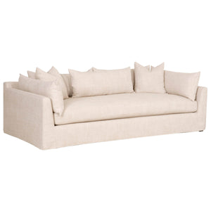 Haven - 96" Bisque French Linen Slipcover Sofa