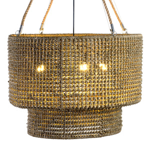Sultan 32" Woven Chandelier - Natural