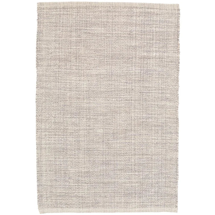 Marled Woven Cotton Rug - Grey