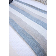 Load image into Gallery viewer, Monterey Oversized Throw- Ocean/Natural by Pom Pom at Home
