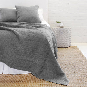 Oslo Grey Denim Blanket by Pom Pom at Home